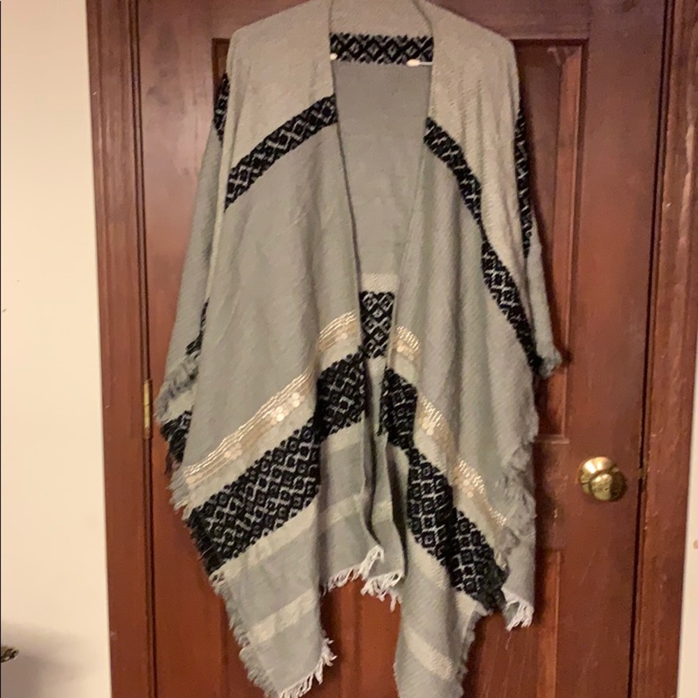 Anthropologie patterned wrap or scarf